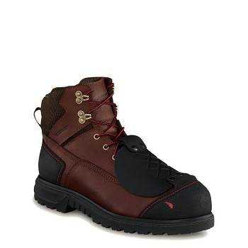 Red Wing Férfi Brnr XP 6-inch Waterproof Safety Toe Munkavédelmi Bakancs Barna